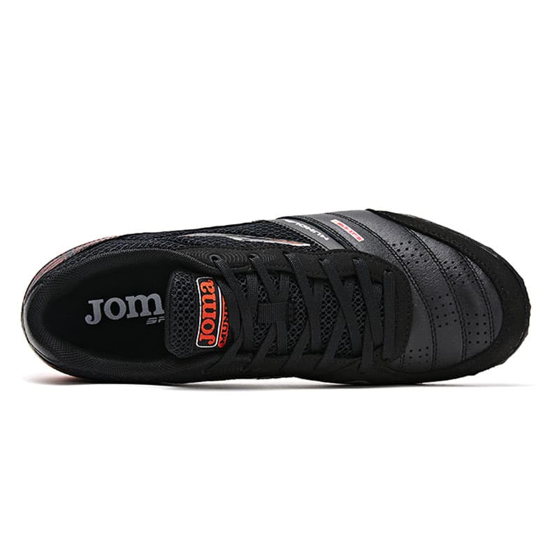 Кроссовки для футбола Joma TF Шипы Искусственные Шипы Синтетическая Кожа Футбольные Бутсы Мужские Черные и Оранжевые - изображение 4