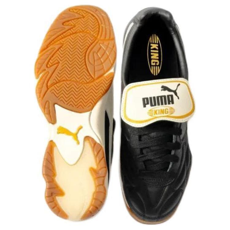 Кроссовки PUMA King Indoor Устойчивая к истиранию Низкая Повседневная Обувь Унисекс Черно-Белая - изображение 3