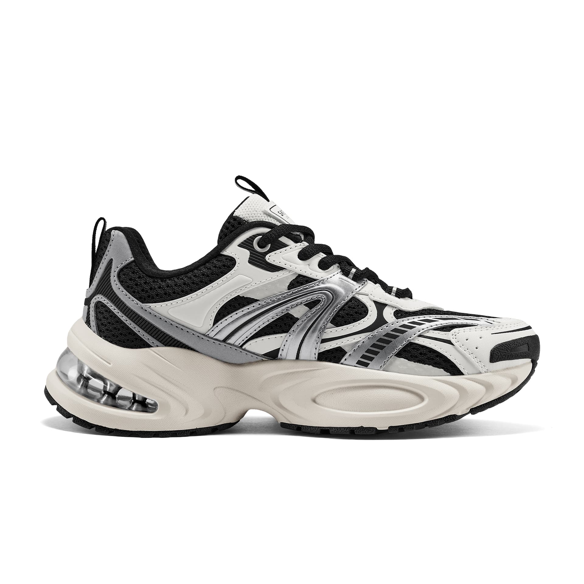 Кроссовки Skechers Резина Low Top Повседневная обувь Женская Черно-Белая - изображение 2