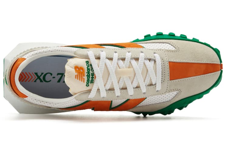 Кроссовки CASABLANCA x New Balance XC-72 White Green Orange - изображение 4