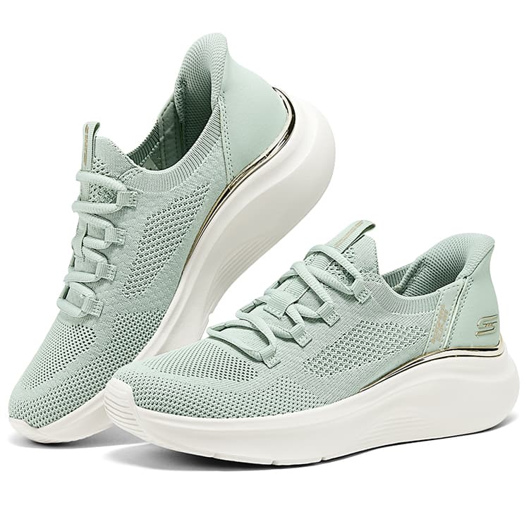 Кроссовки Skechers BOBS Sport Вспышка STEP Обувь Низкий Верх Повседневная Обувь Женская Мятно-Зеленая - изображение 3