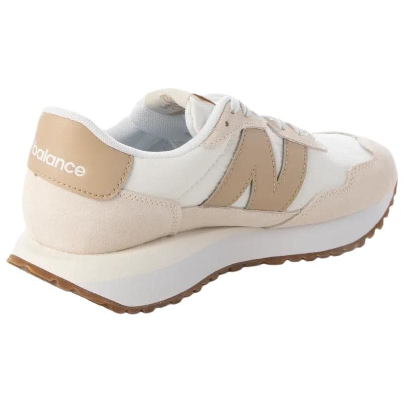 Кроссовки New Balance NB 237 Кожаная Низкая Повседневная Обувь Женская Бежевая - изображение 3