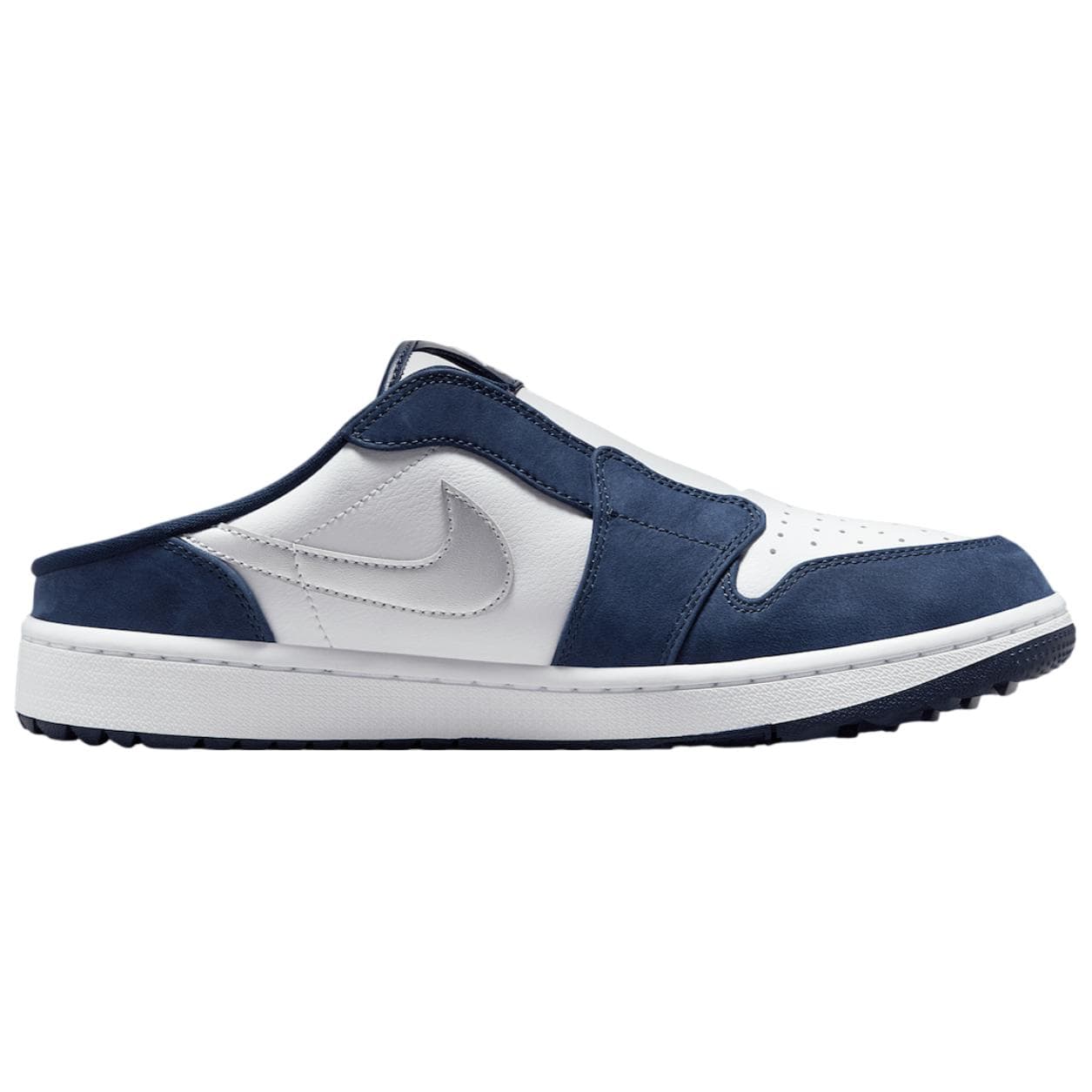 Кроссовки Jordan Air Jordan 1 Кожа Дышащий Low Топ Повседневная обувь Мужской Белый и синий цвет - изображение 2