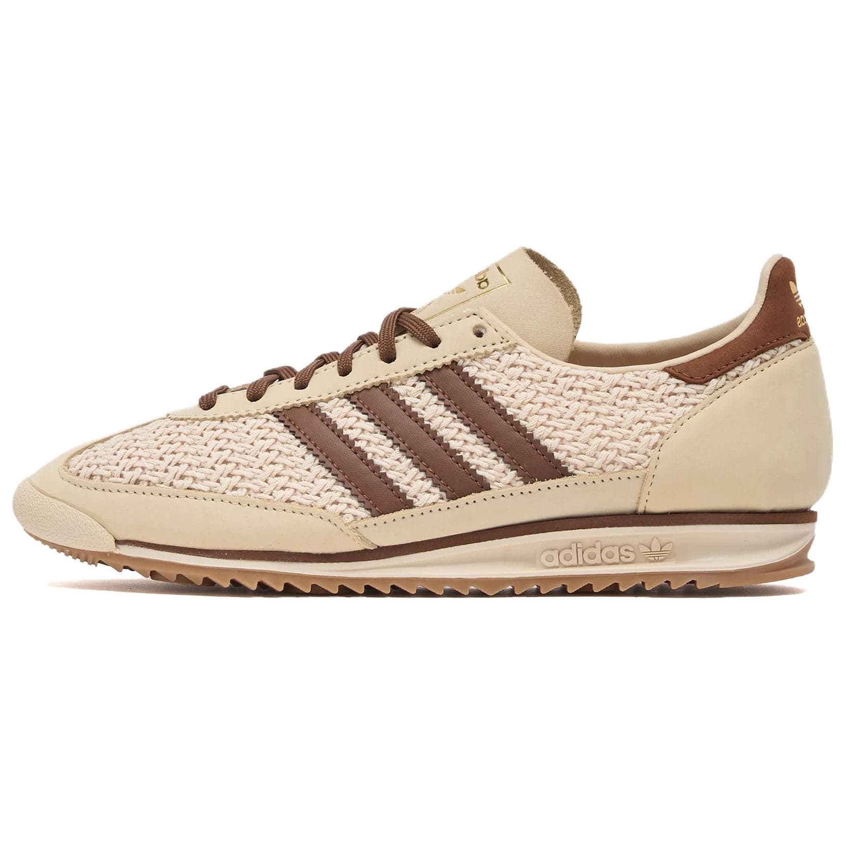 Кроссовки Adidas Originals SL 72 OG Устойчивая к истиранию Низкая Повседневная Обувь Женская Бежевая - изображение 1