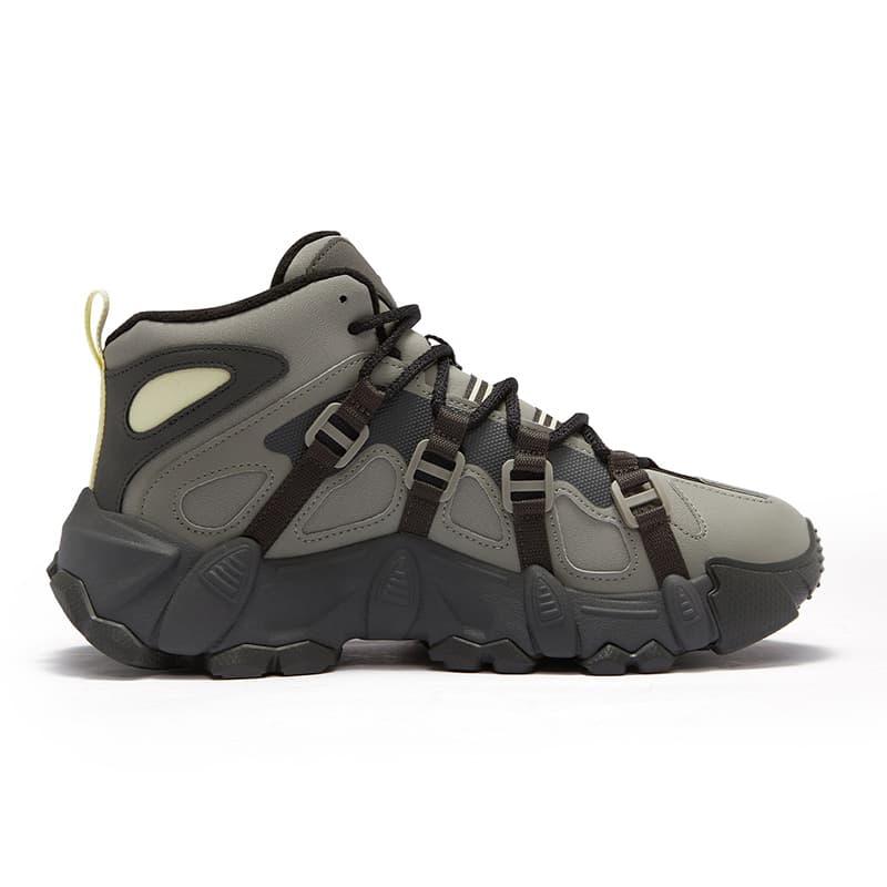 Кроссовки FILA FUSION EXOCET Mountains Shoes MID Топ Повседневная обувь Мужская Зеленая Серая - изображение 2