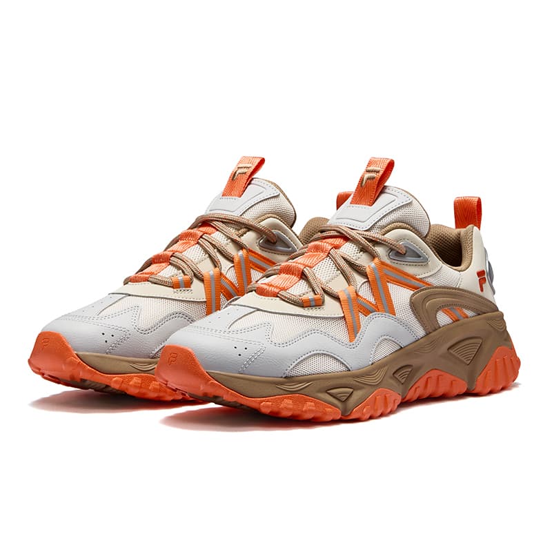 Кроссовки FILA FUSION FREEROAM Wander Shoes Дышащий Легкий Низкий Верх Повседневная Обувь Мужская Молочно-Белая - изображение 3