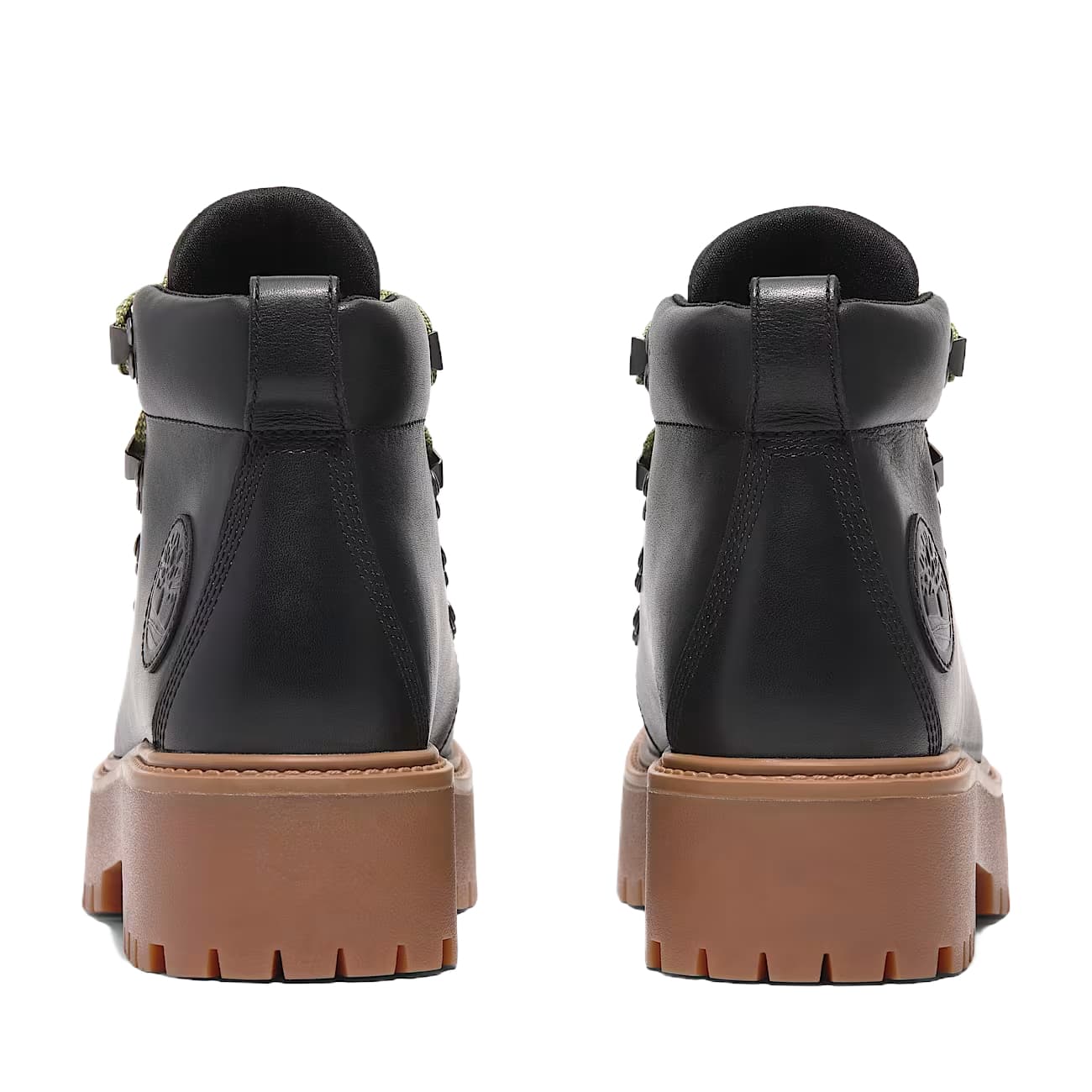 Ботинки Timberland Stone Street кожа армейские ботинки для женщин черные длина до щиколотки - изображение 5