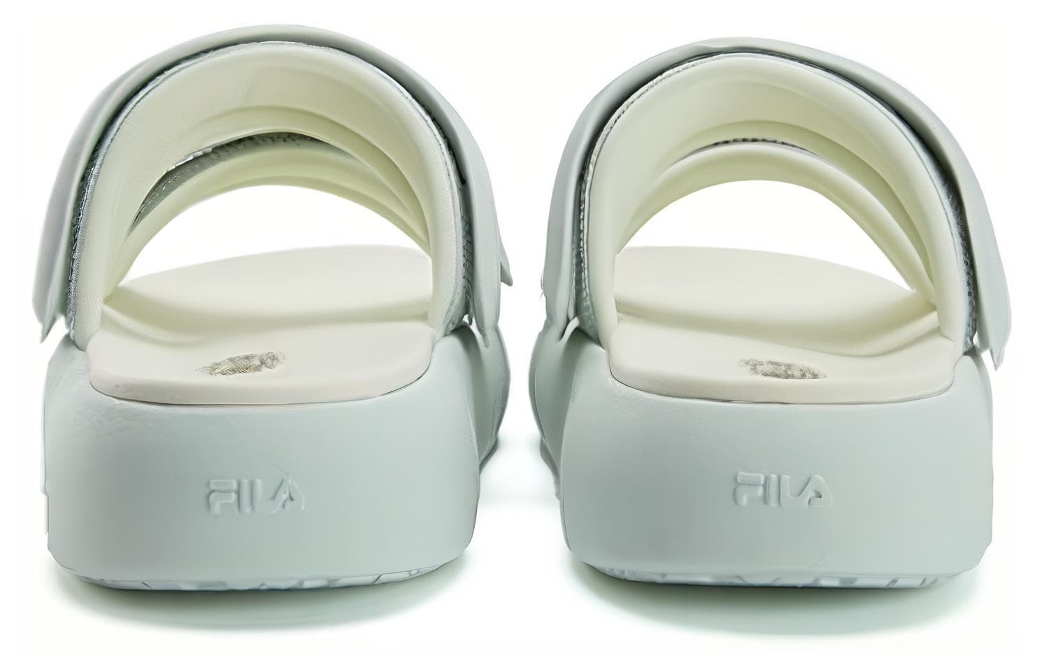 Сандалии FILA DONUT Быстросохнущие Шлепанцы Женские Синие Желтые - изображение 4