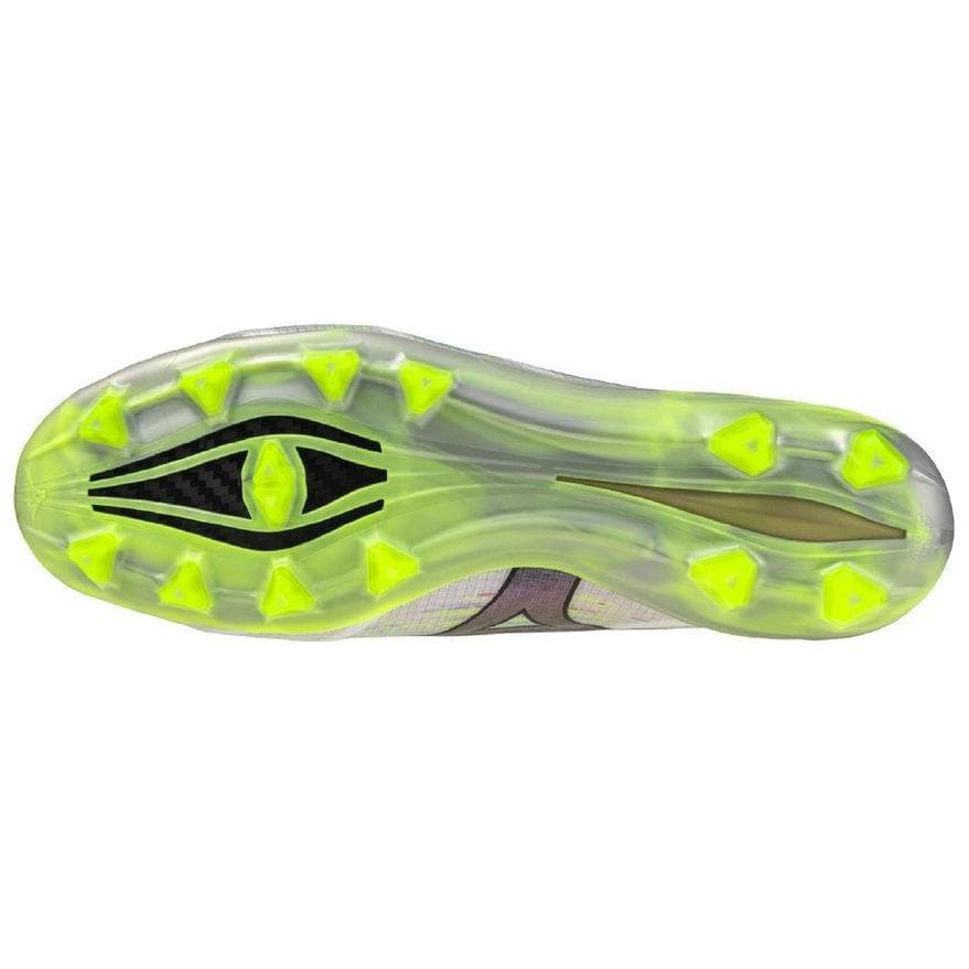 Кроссовки для футбола Mizuno Alpha 2 FG Твердый Грунт Противоскользящие Устойчивые к Износу Футбольные Бутсы Унисекс Серебристо-Зеленый - изображение 5