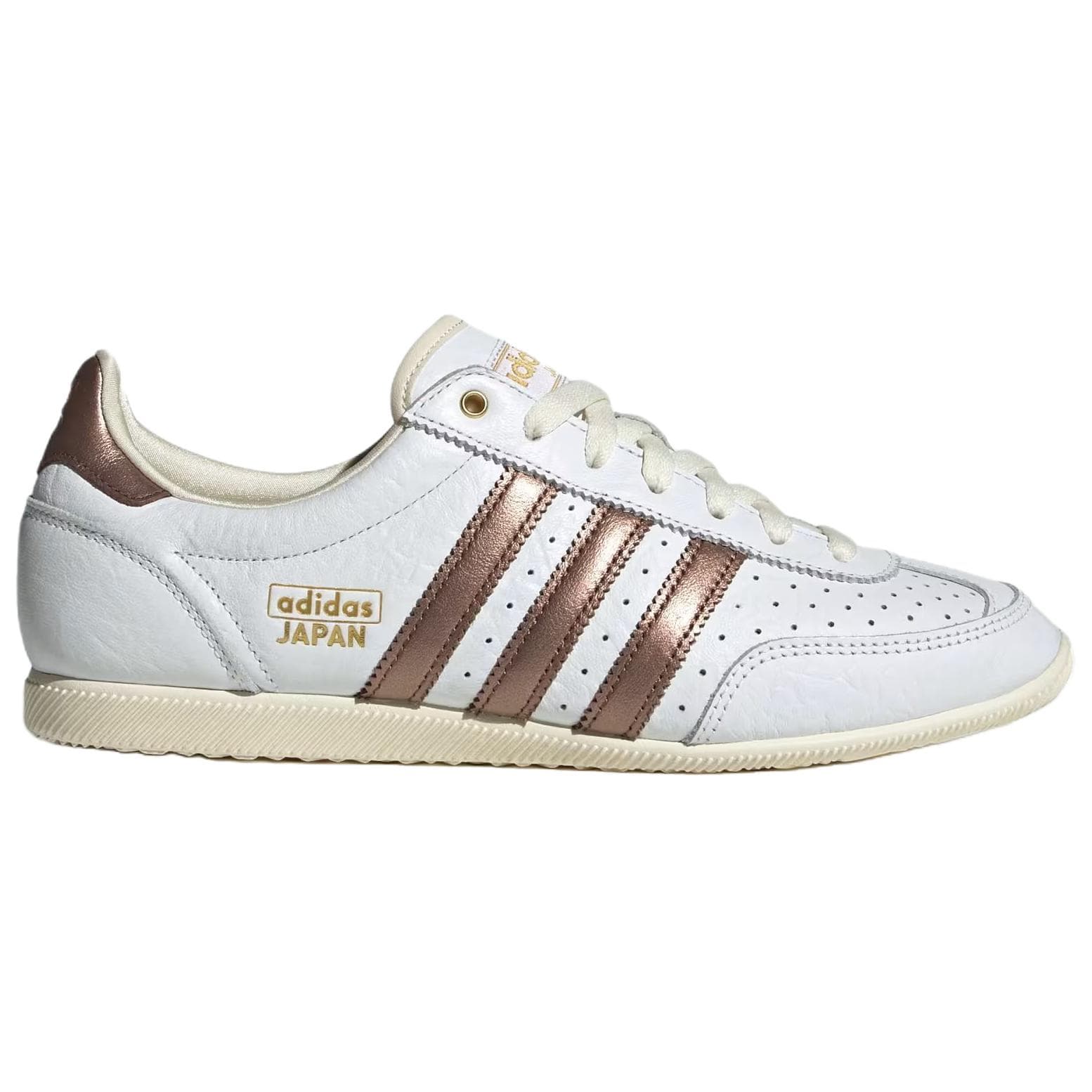 Кроссовки Adidas Originals Япония Устойчивая к истиранию Низкая Повседневная Обувь Женская Белый Коричневый - изображение 2