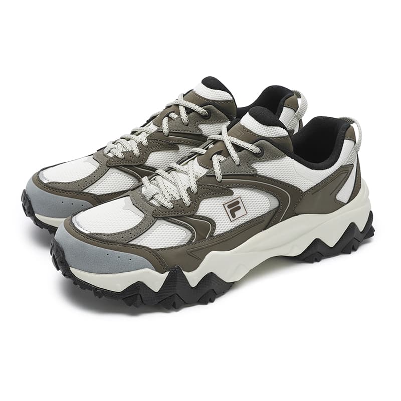 Кроссовки FILA OAKMONT 2S OUKE Starry 2S Low Top Повседневная обувь Мужская Белый Коричневый - изображение 3