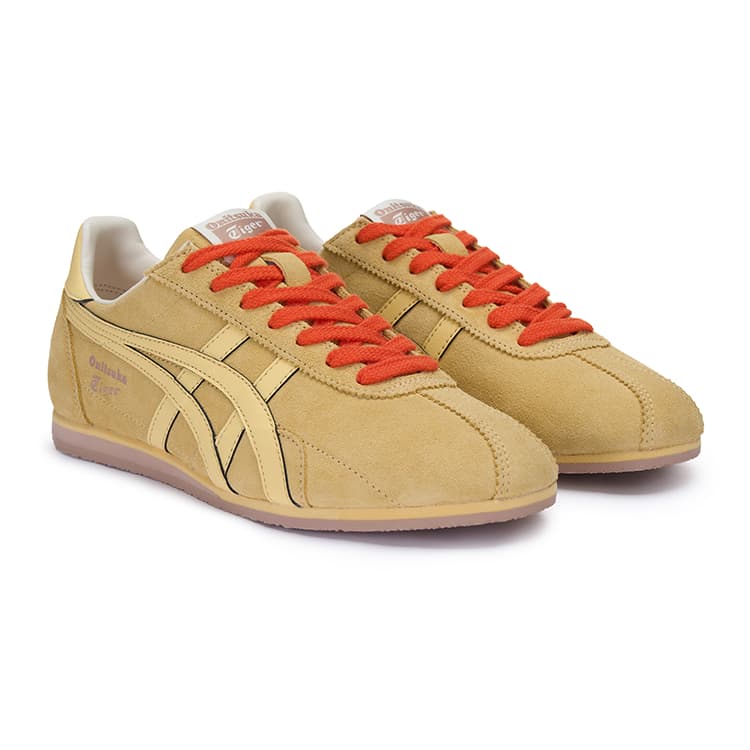 Кроссовки Onitsuka Tiger Runspark противоскользящая устойчивая к истиранию низкий верх повседневная обувь унисекс желтая - изображение 3