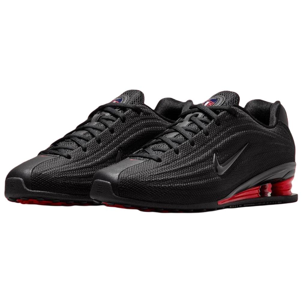 Кроссовки Nike SHOX Z Ткань Дышащий Low Топ Повседневная обувь Женские Черно-красный - изображение 2