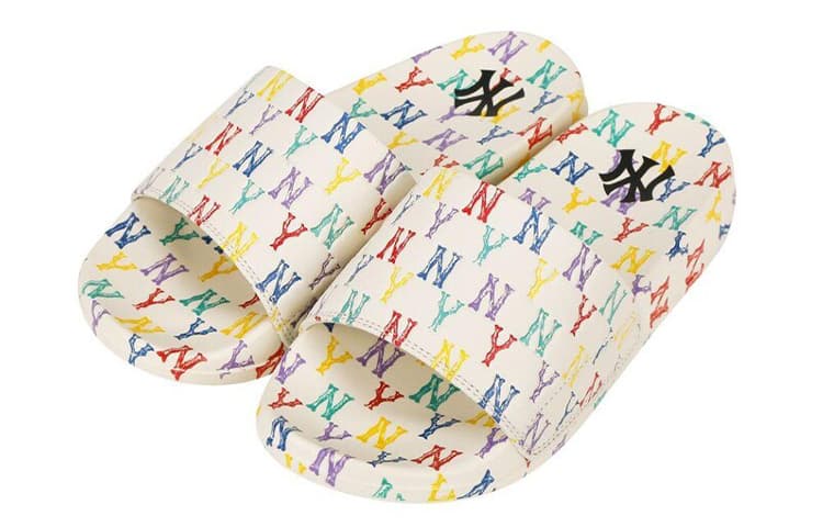Сандалии MLB New Mound Monogram Slides White - изображение 2