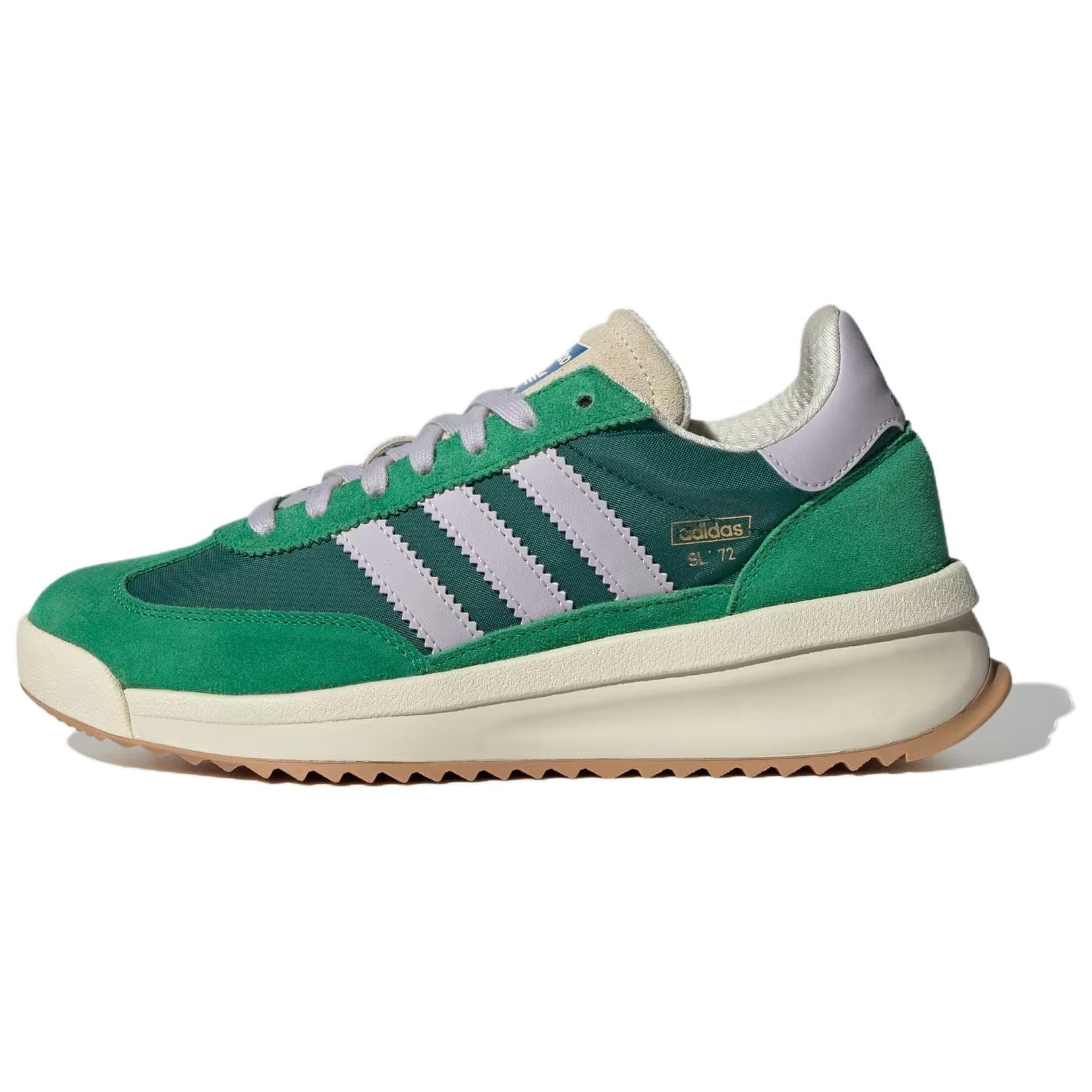 Кроссовки Adidas Originals SL 72 Противоскользящий Легкий Нескользящий Низкий Топ Повседневная Обувь Женская Зеленая - изображение 1