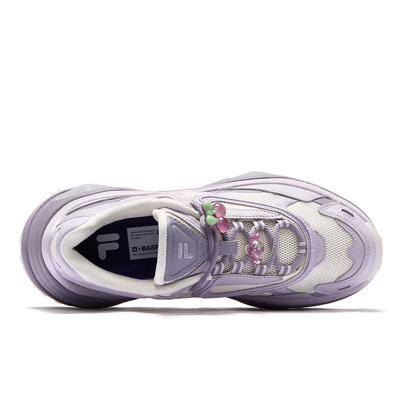 Кроссовки FILA FUSION BIANCO III Низкий Топ Повседневная Обувь Женская Белый Фиолетовый - изображение 3