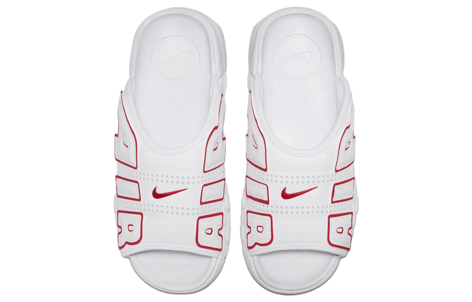 Сандалии Nike Air More Uptempo Slide White Red - изображение 4