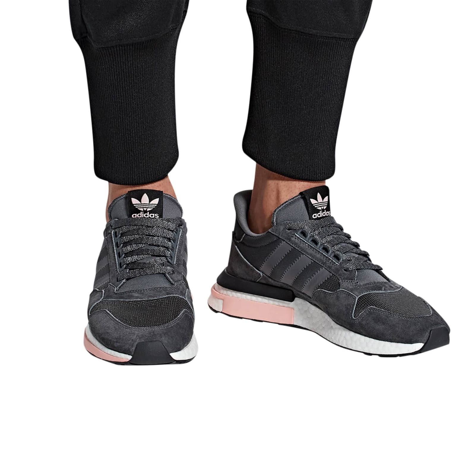 Кроссовки adidas originals ZX 500 RM Grey Five Clear Orange - изображение 7