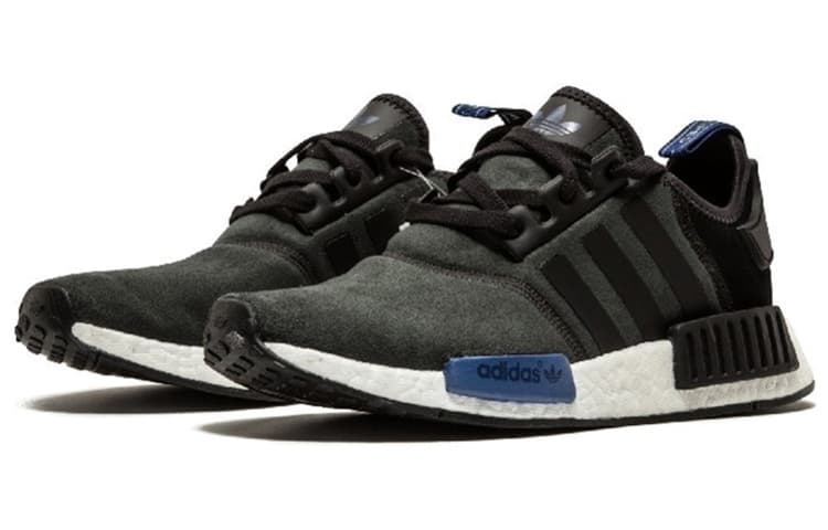 Кроссовки adidas originals NMD_R1 Black Suede - изображение 4