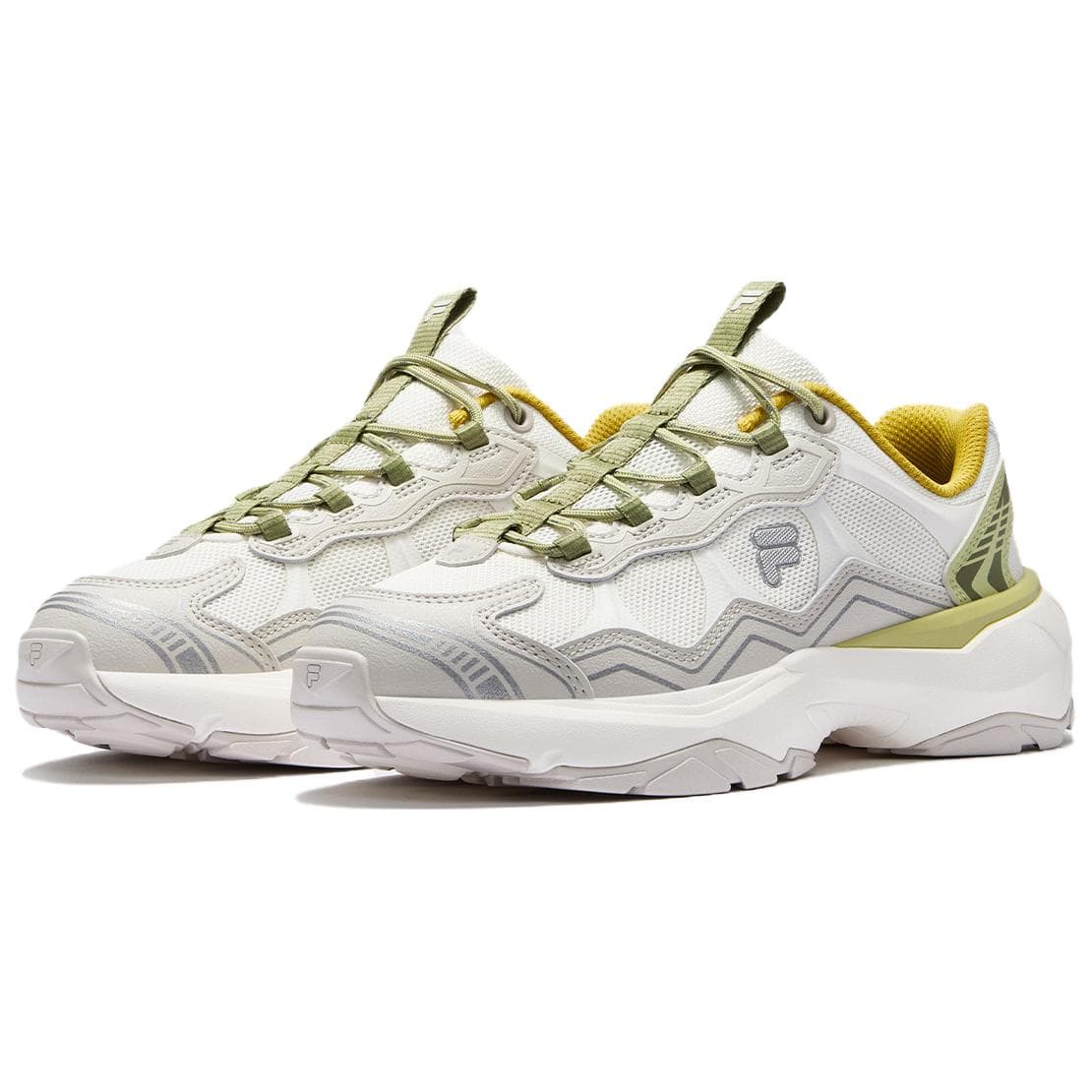 Кроссовки FILA FUSION GRAVEL Stratum Shoes Низкие повседневные кроссовки для женщин белые и серые - изображение 2