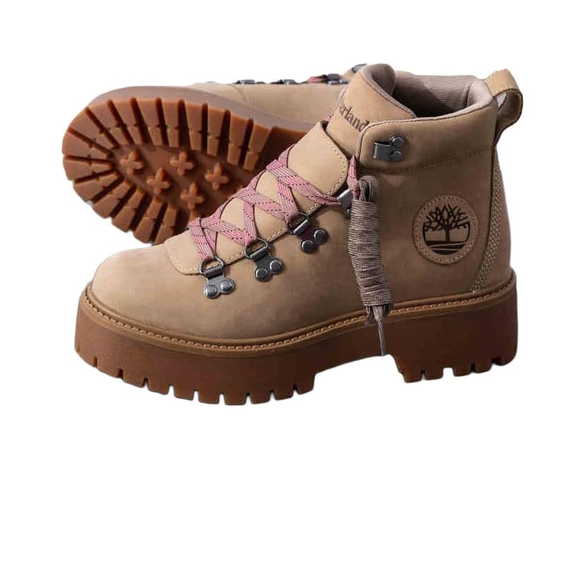 Ботинки Timberland Женские армейские ботинки длина до щиколотки коричневые - изображение 4