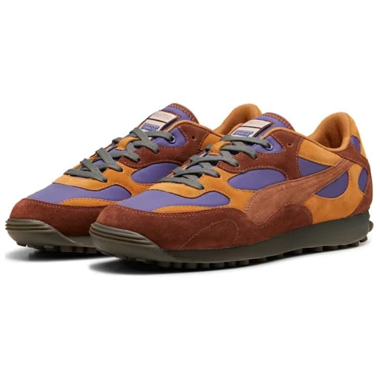 Кроссовки Puma x KidSuper Easy Rider Low Casual Shoes Унисекс Коричневый Фиолетовый - изображение 3