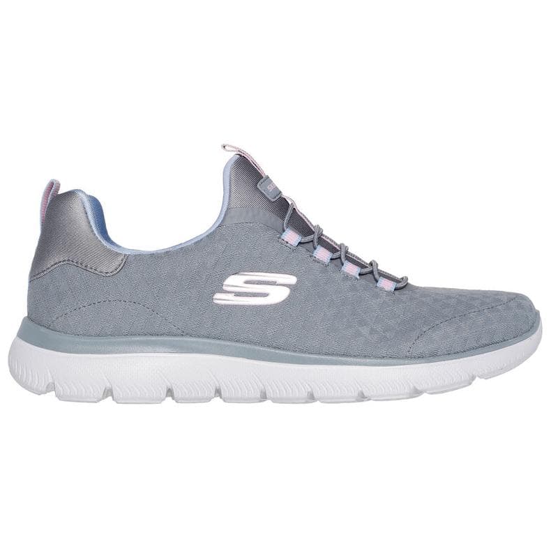 Кроссовки Skechers Summits Устойчивые к истиранию Низкие повседневные кроссовки Женские Серые - изображение 2