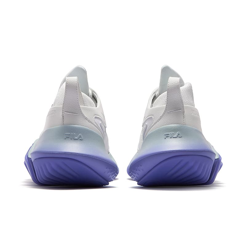 Кроссовки FILA FUSION SAWTOOTH Модный тренд Дышащая Повседневная обувь Мужская Белая На Белом Ночной Серый - изображение 4