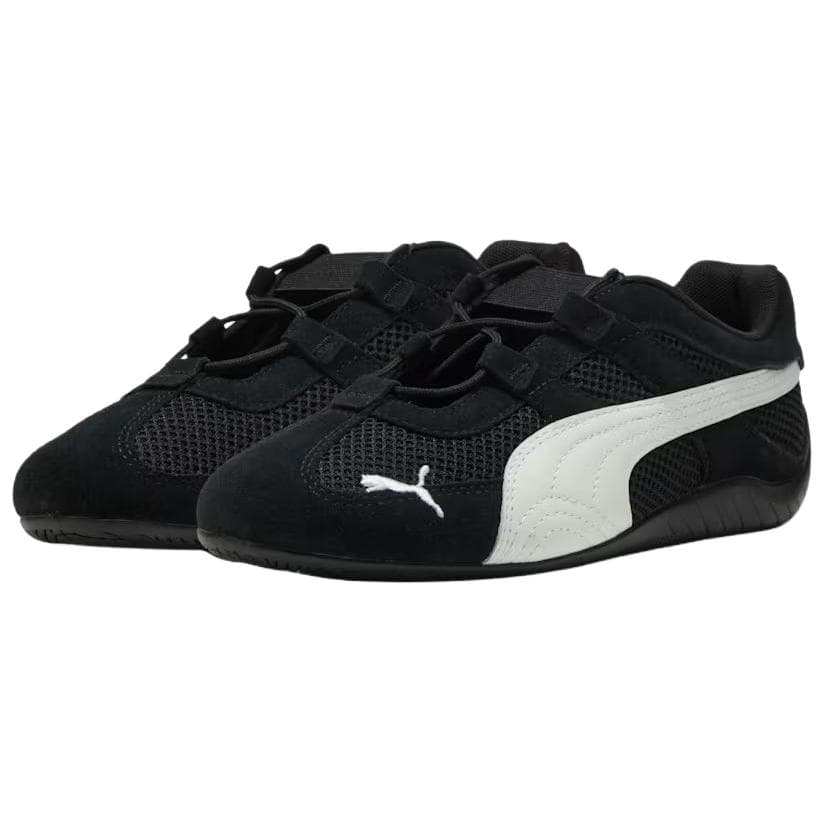 Кроссовки PUMA Speedcat Go Износостойкий Дышащий Низкий Верх Повседневная Обувь Женская Черная - изображение 4