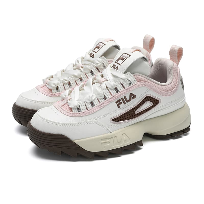 Кроссовки FILA Disruptor 2 Low Топ Повседневная обувь Женская Белый Розовый - изображение 3