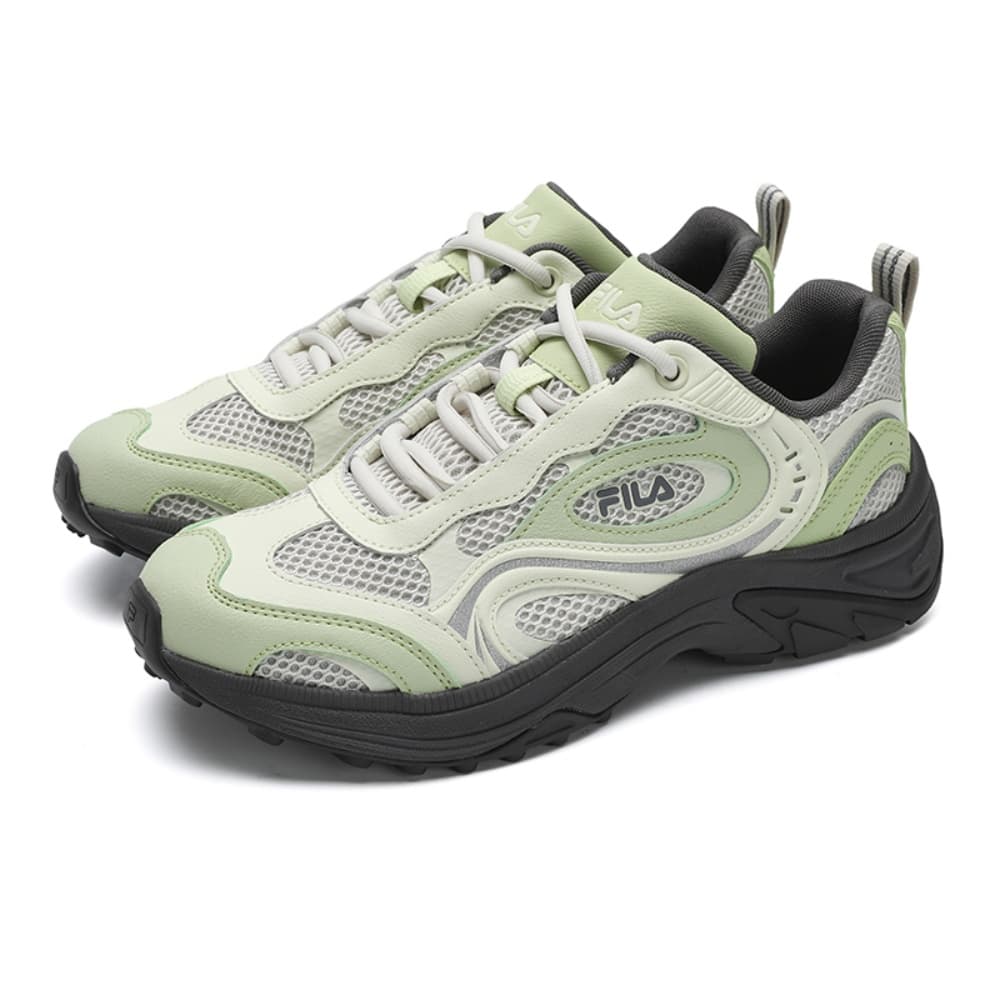 Кроссовки FILA FLUXION Износостойкий Дышащий Легкий Низкий Топ Повседневная Обувь Женская Серый Зеленый - изображение 3