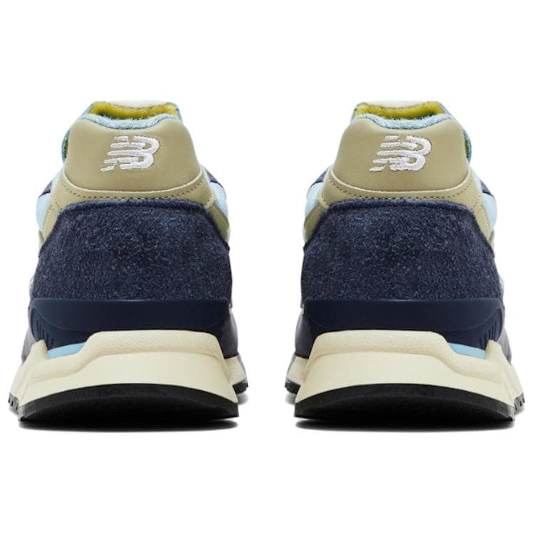 Кроссовки New Balance NB 998 Устойчивая к истиранию Низкая Повседневная Обувь Унисекс Морской Синий - изображение 4
