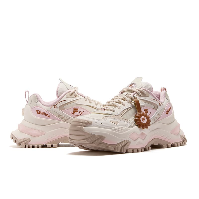 Кроссовки FILA FUSION BIANCO DX Бьянко Обувь Повседневная Женская Кремовый Порошок - изображение 3