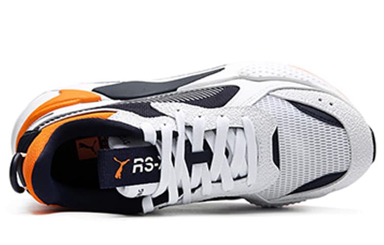 Кроссовки PUMA RS-X Hard Drive White Grey Orange - изображение 3