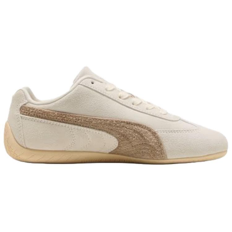 Кроссовки PUMA Speedcat Спилок Коровья Кожа Повседневная Обувь Женская Бежевая Коричневая - изображение 2