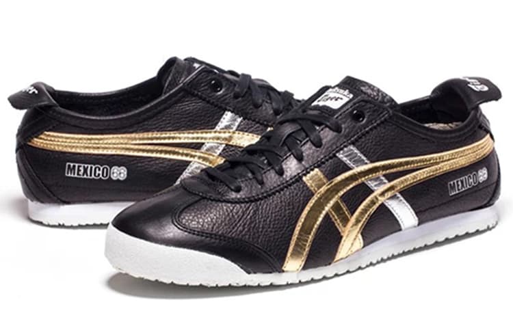 Кроссовки Onitsuka Tiger Mexico 66 Black Gold - изображение 3