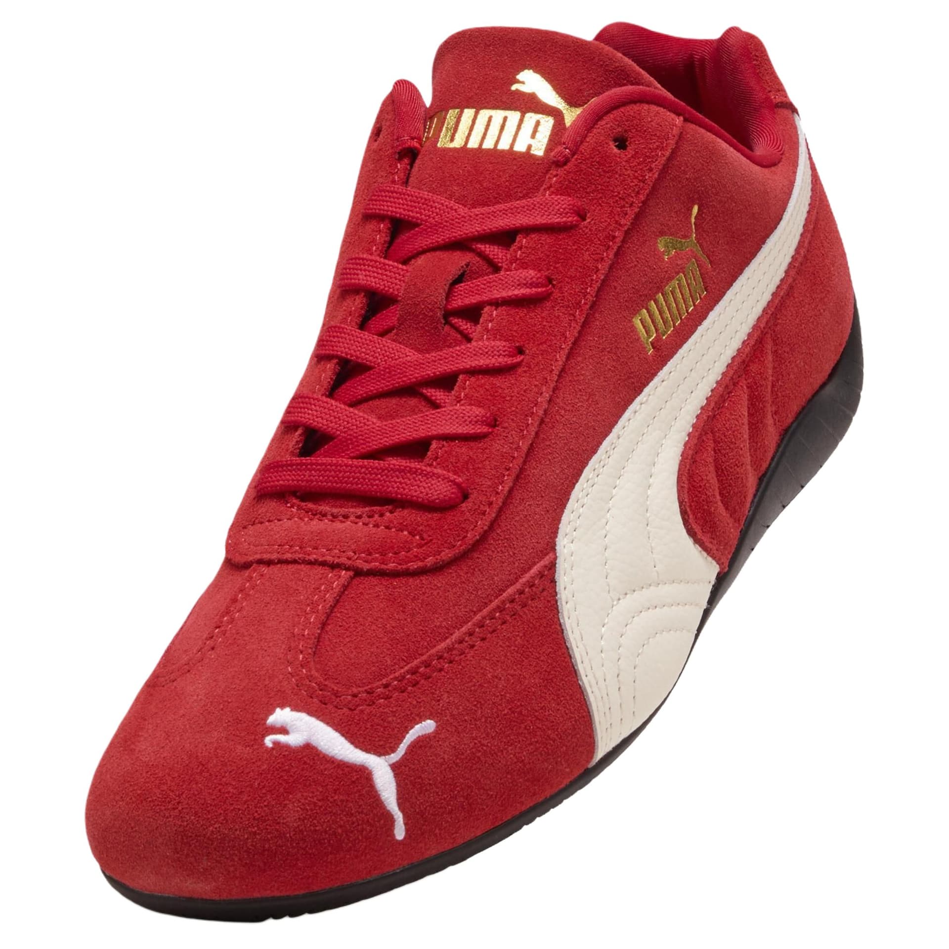 Кроссовки PUMA Speedcat Легкий Устойчивый к истиранию Покрытие Низкий Верх Повседневная Обувь Унисекс Красный Белый - изображение 4