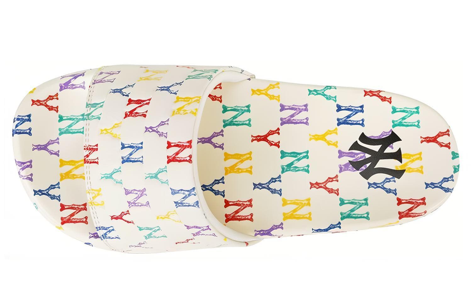 Сандалии MLB New Mound Monogram Slides White - изображение 3