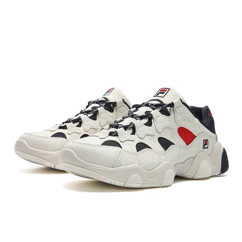 Кроссовки FILA JAGGER 2025 Износостойкий Легкий Низкий Топ Повседневная Обувь Мужская Серый Синий - изображение 3