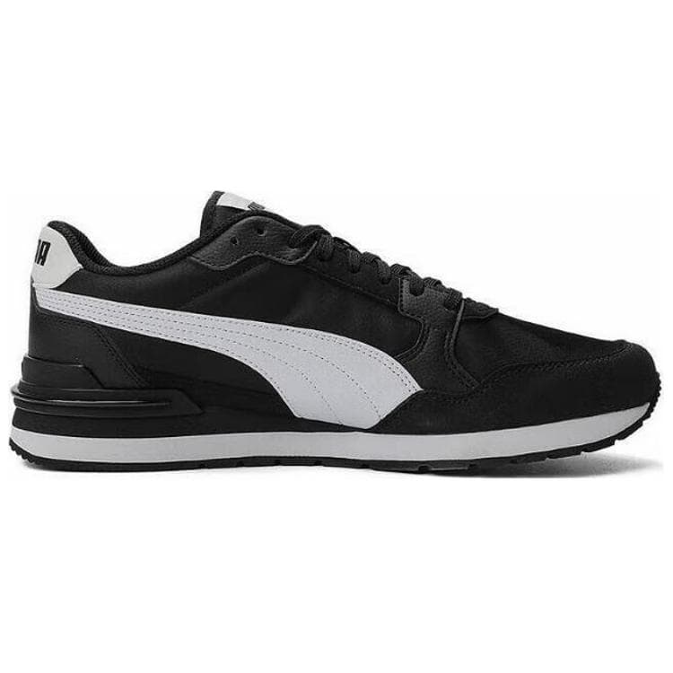 Кроссовки PUMA ST Runner V4 Устойчивая к истиранию Низкая Повседневная Обувь Унисекс Черно-Белая - изображение 2