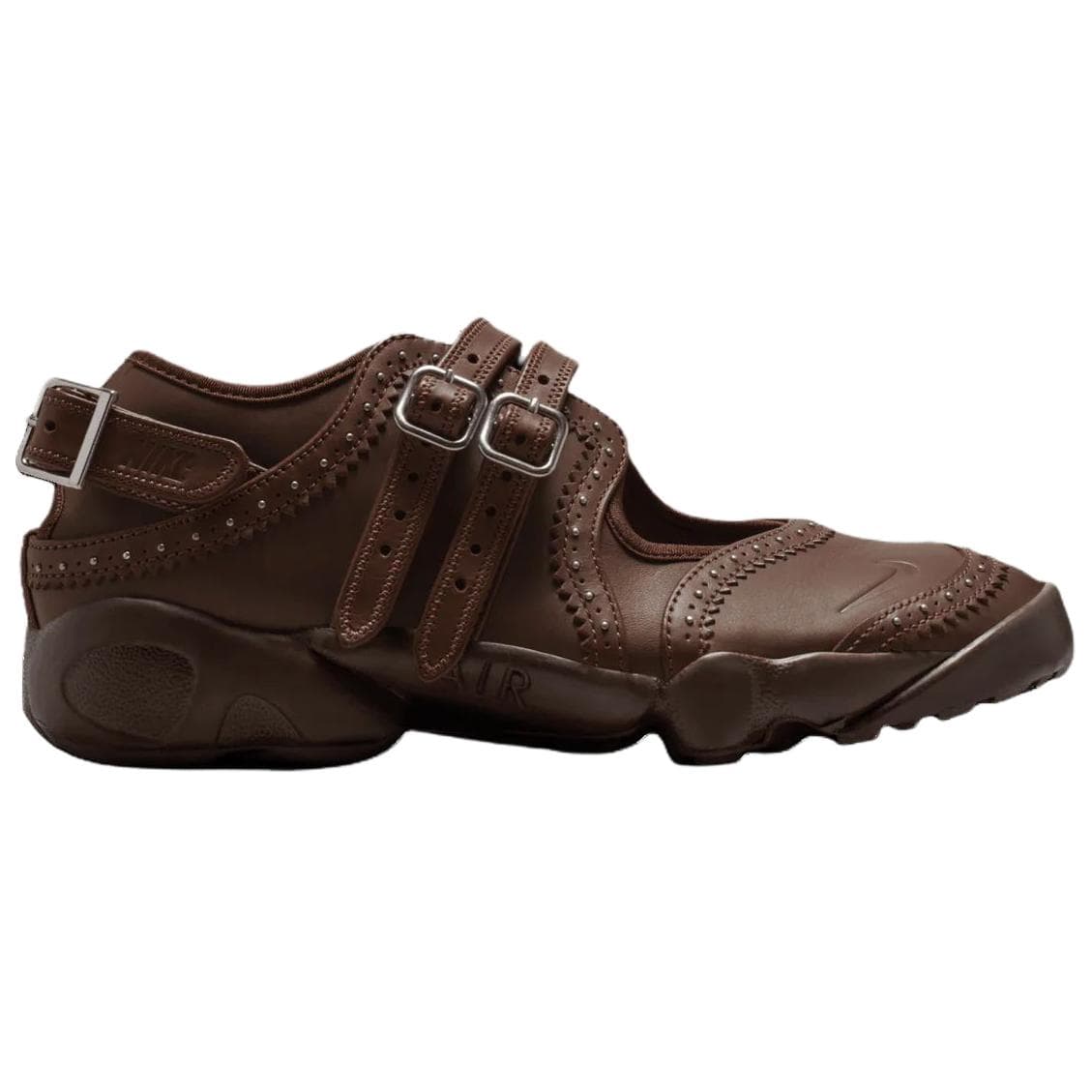 Кроссовки Nike Air Rift кожаные туфли Мэри Джейн женские коричневые - изображение 2