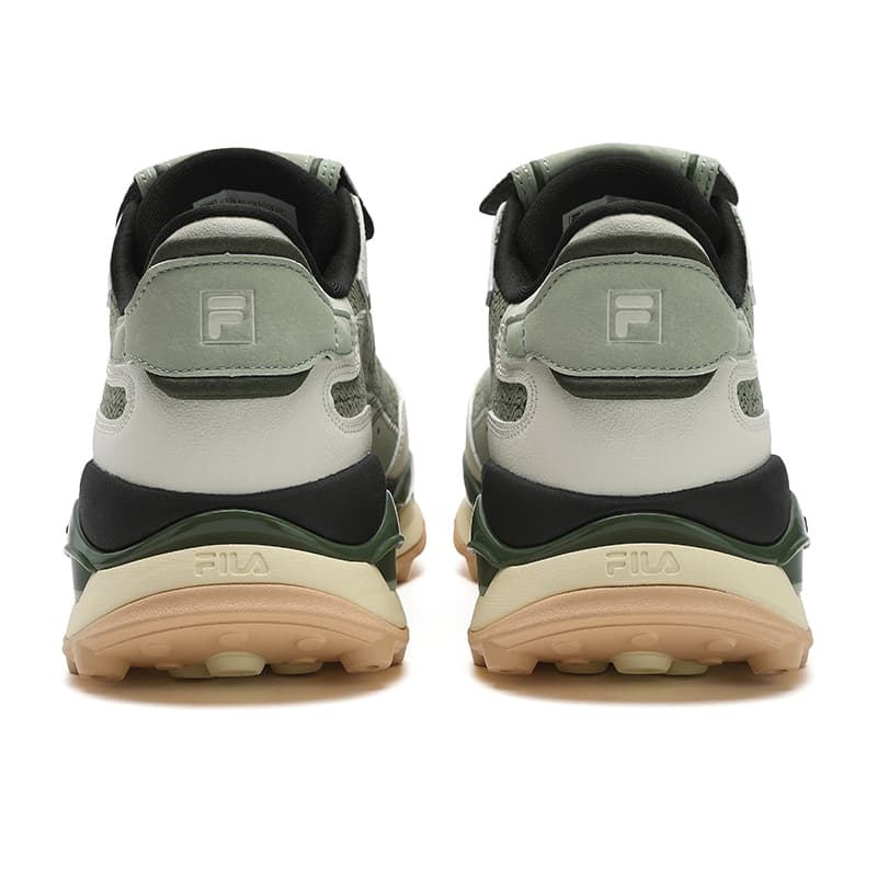 Кроссовки FILA KM2 Удобная Аbrasion-Resistant Низкий Топ Повседневная Обувь Мужская Серый Зеленый - изображение 4