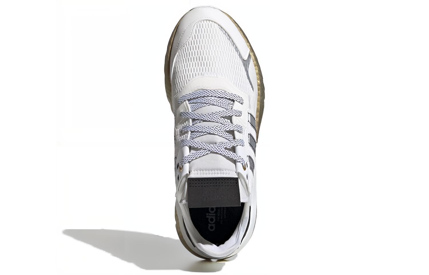 Кроссовки adidas Nite Jogger White Black Gold - изображение 4
