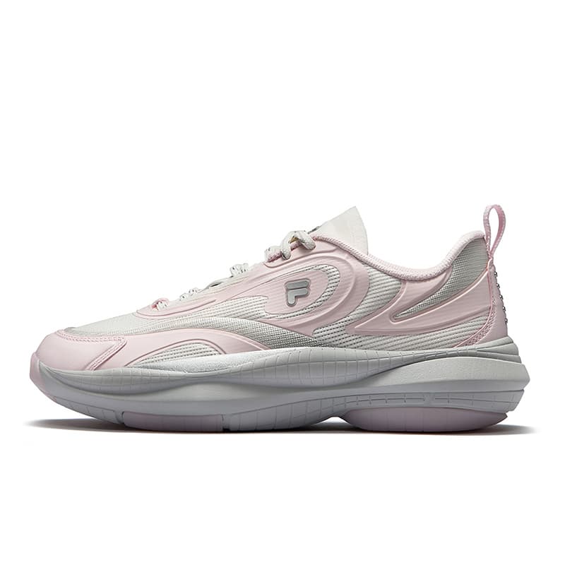 Кроссовки FILA FUSION RAY V Radiation 5 Текстиль Синтетическая кожа Низкий верх Повседневная обувь Женская Белый Розовый - изображение 1