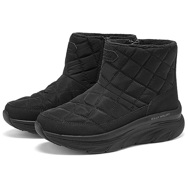 Ботинки зимние Skechers D'lux Walker Износостойкий MID Повседневная обувь Женская Черная - изображение 2