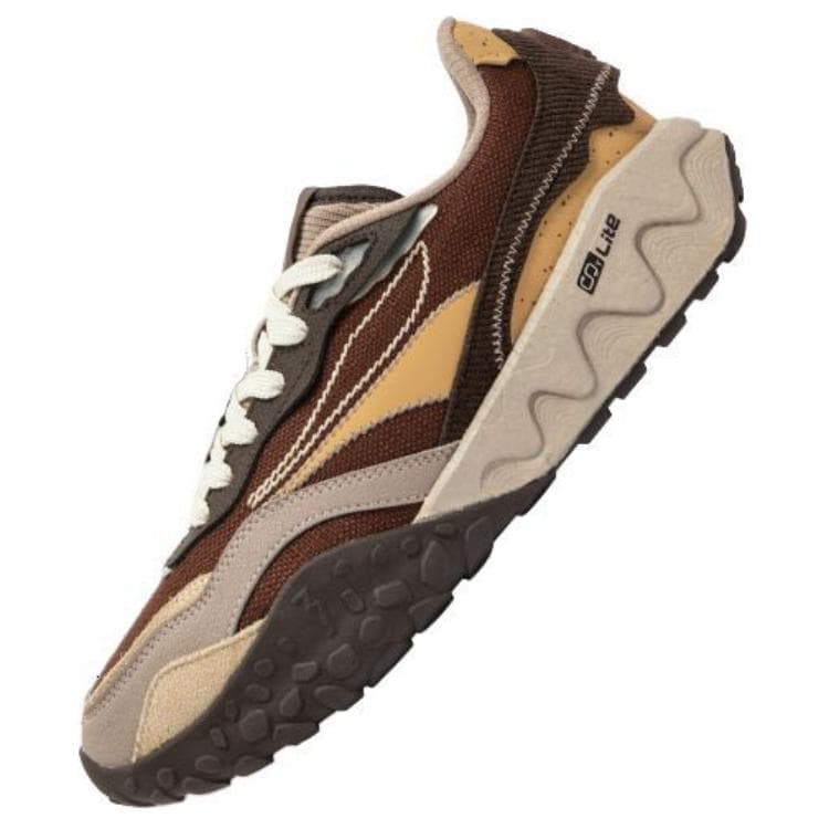 Кроссовки 361° Crispy Cake 2 Противоскользящие Аbrasion-Resistant Низкие Кеды Мужские Коричневые - изображение 3