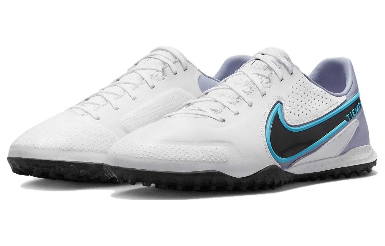 Кроссовки для футбола Nike Tiempo Legend 9 Pro TF White Blue - изображение 3