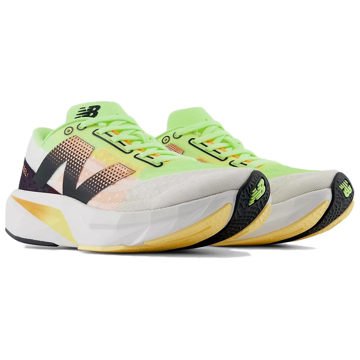 Кроссовки New Balance FuelCell Rebel V4 White Green Orange - изображение 3