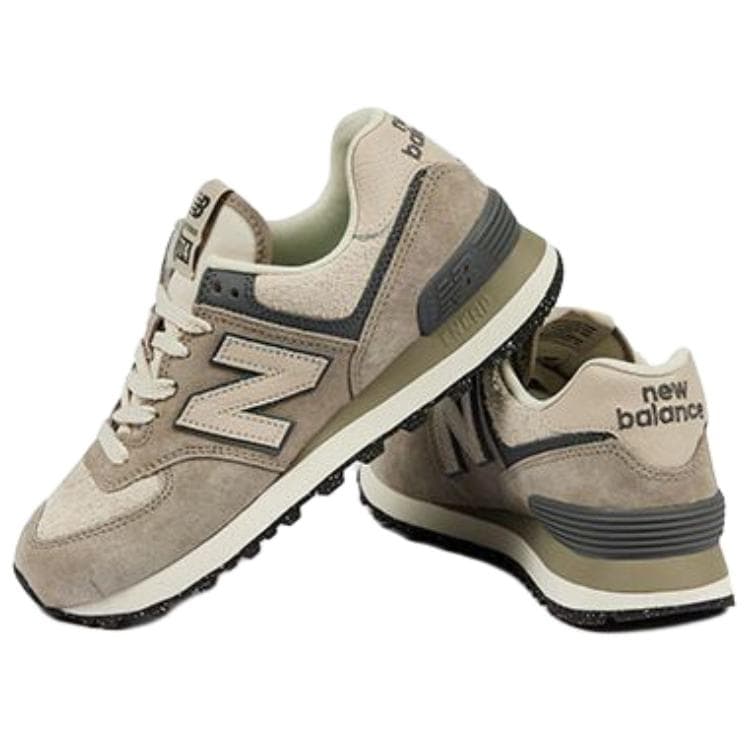 Кроссовки New Balance NB 574 Устойчивая к истиранию Низкая Повседневная Обувь Женская Светло-Коричневая - изображение 3