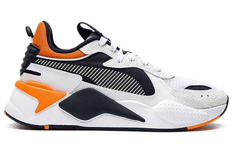 Кроссовки PUMA RS-X Hard Drive White Grey Orange - изображение 2